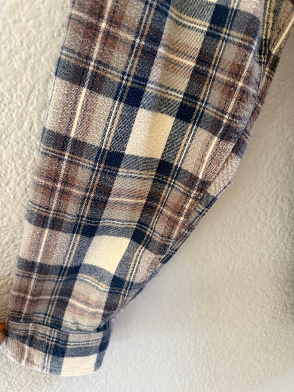 L.L.Bean Men’s Scotch Plaid Flannel Shirt Slightly Fitted Tall Large - Picture 5 of 8